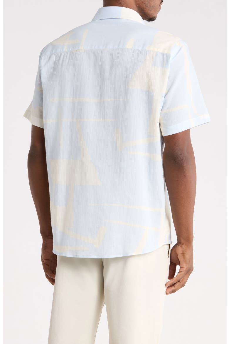 Gabin Short Sleeve Button-Up Shirt, Alternate, color, BLUE HAZE