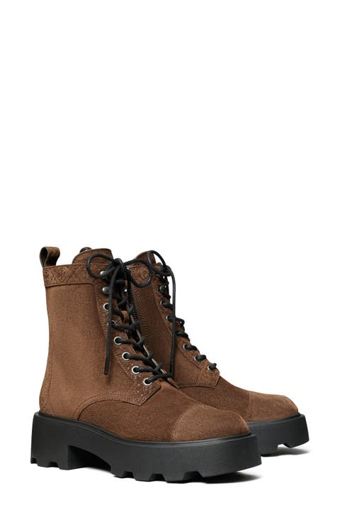 T Monogram Lug Sole Bootie (Women)