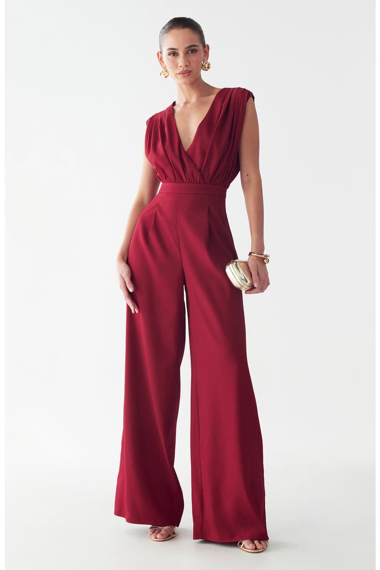 Elan Jumpsuit, Alternate, color, Chili Pepper