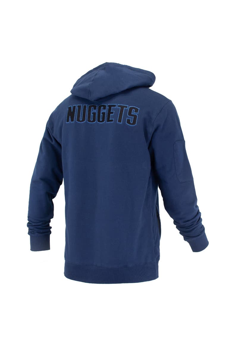 Unisex FISLL Navy Denver Nuggets Logoman Shadow Collection Pullover Hoodie, Alternate, color, Navy