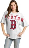 FANATICS Women's Fanatics White Boston Red Sox Relaxed Big Text T-Shirt