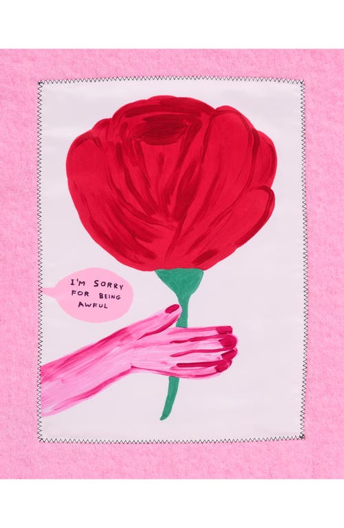 Marc Jacobs Oh Rose Appliqué Scarf In Pink
