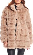 DONNA SALYERS FABULOUS FURS Rainier Reversible Faux Fur Coat