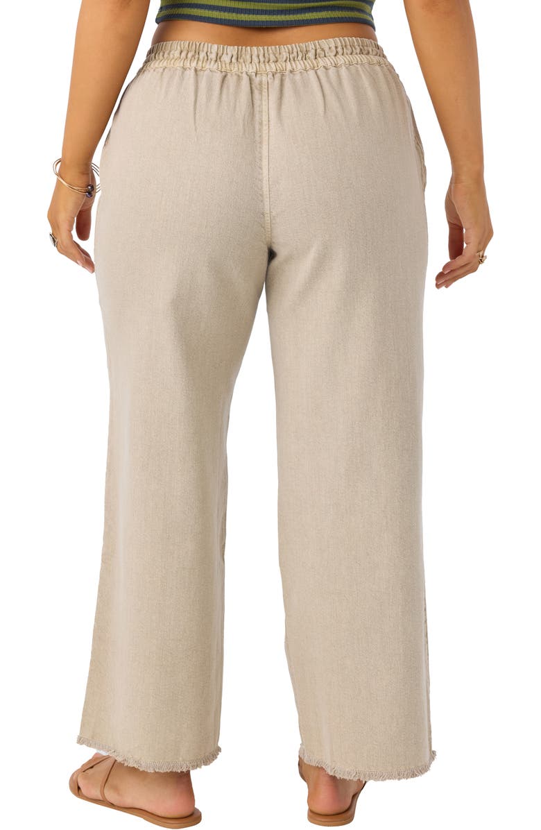 O'Neill Sevie Drawstring Cotton Twill Pants, Alternate, color, Simply Taupe