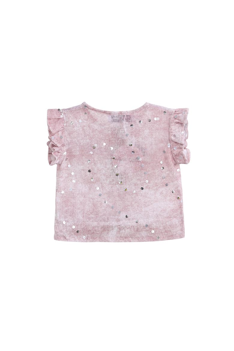 Mauve Cream Sequin Shorts Set, Main, color, Mauve