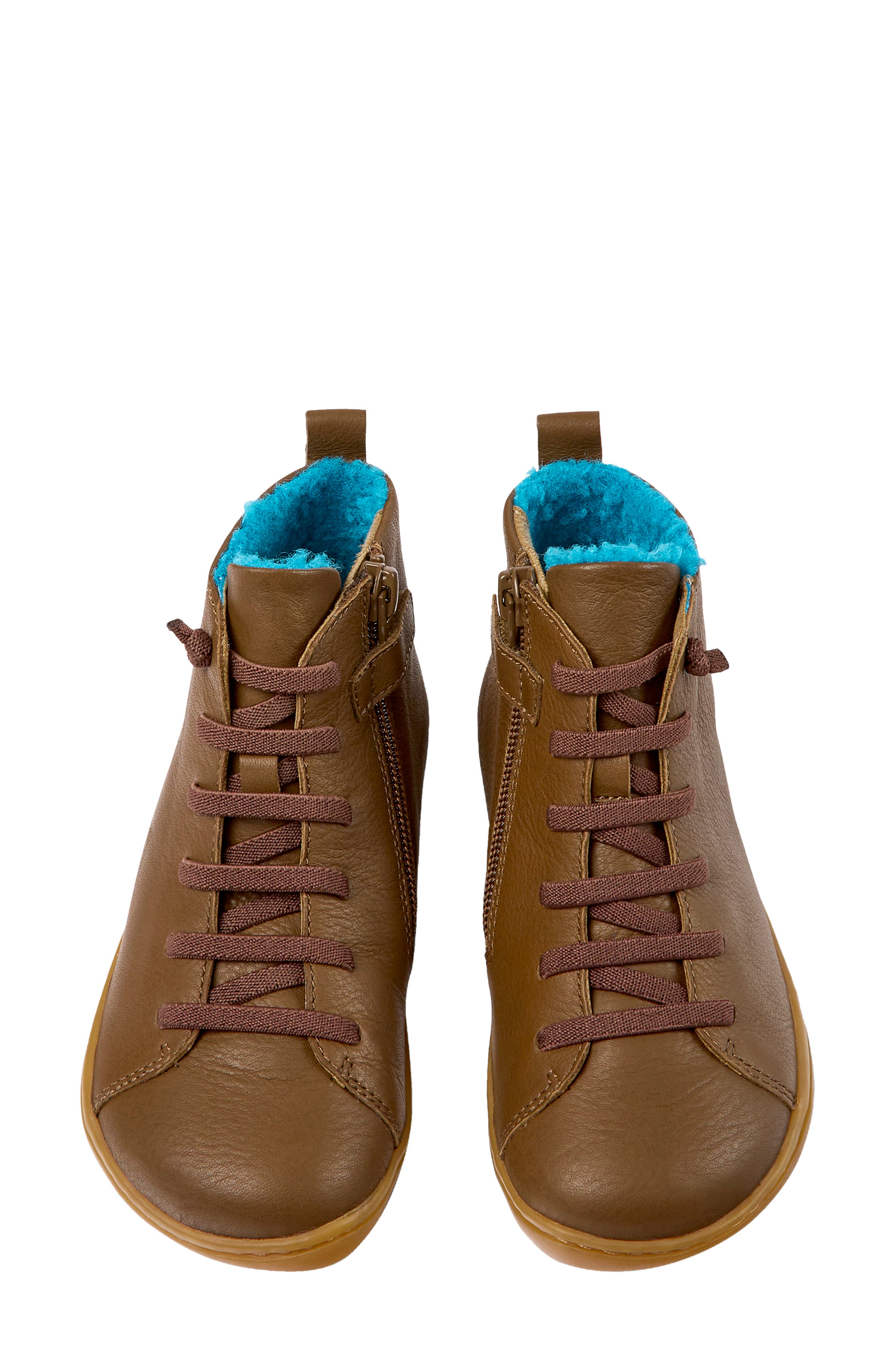Kids' Peu Cami High Top Sneaker, Alternate, color, MEDIUM BROWN