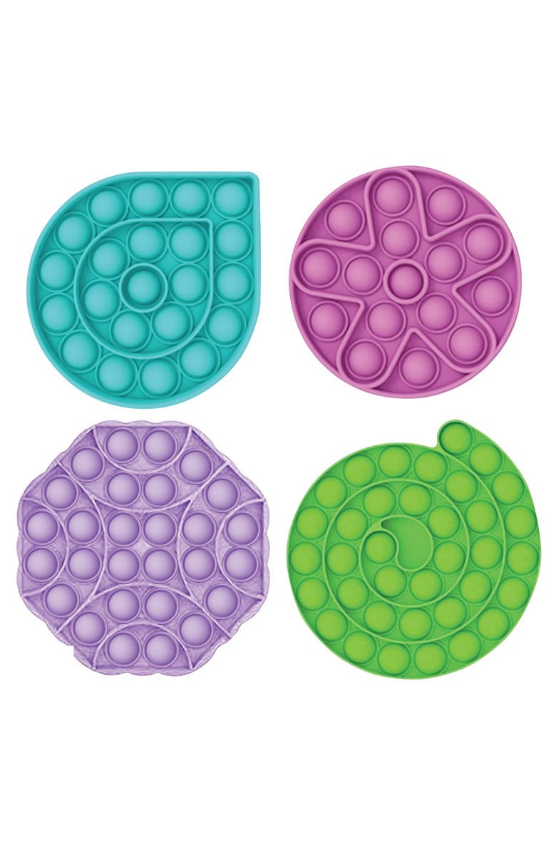 Kaplan Early Learning Company Multi-Sensory Fidget Popper & Sequin Kit - 7 Pieces, Alternate, color, Multicolored