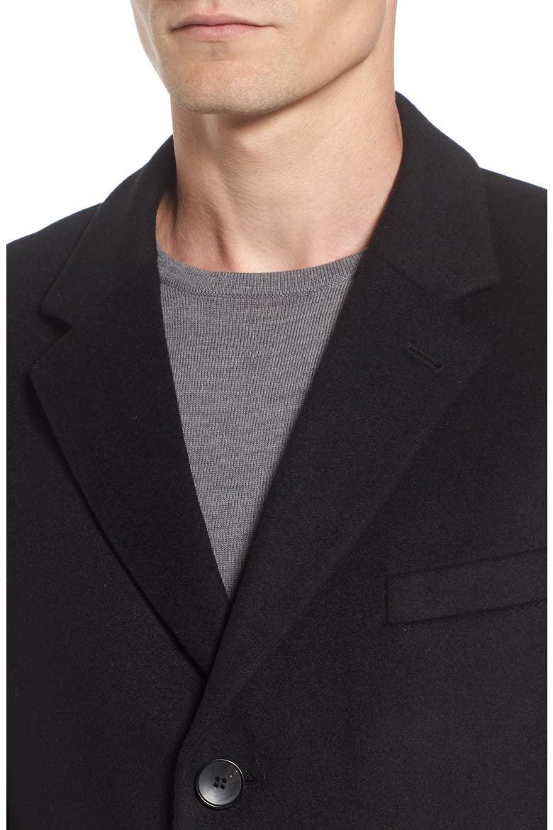 Nye Wool & Cashmere Topcoat, Alternate, color, BLACK