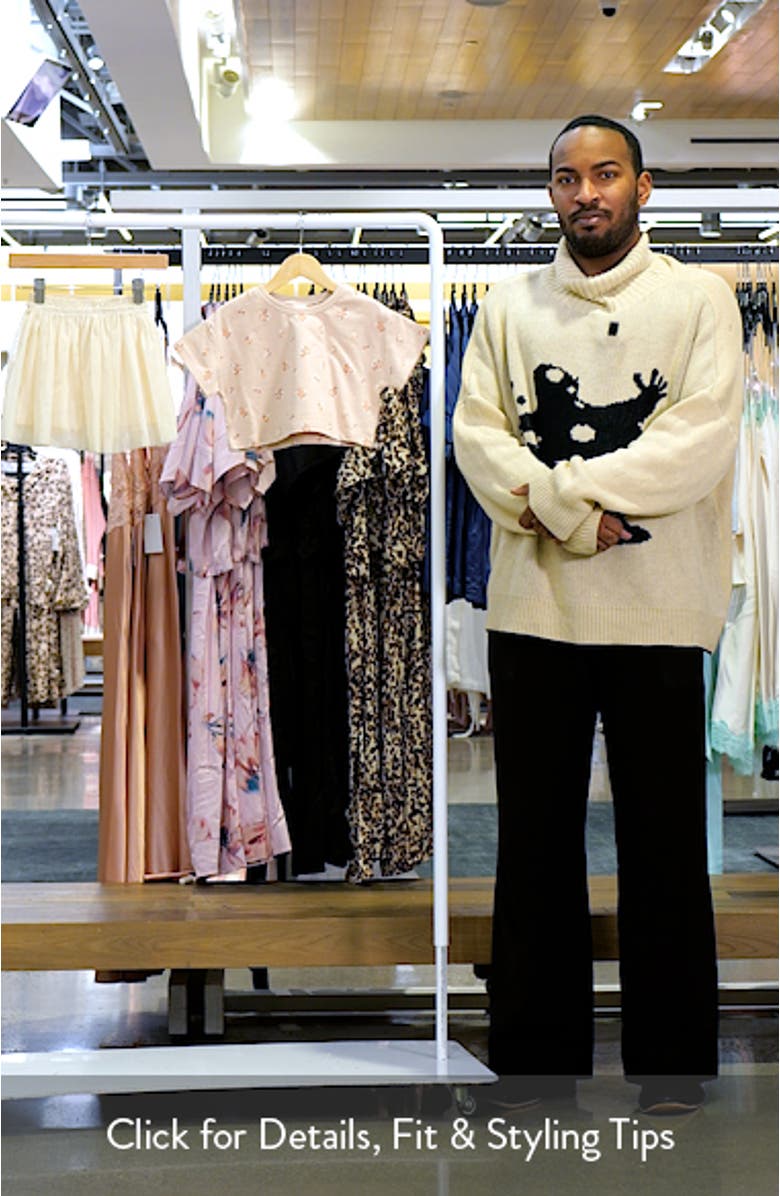 Kids' Floral Short Sleeve Sweater & Chiffon Skirt Set, sales video thumbnail