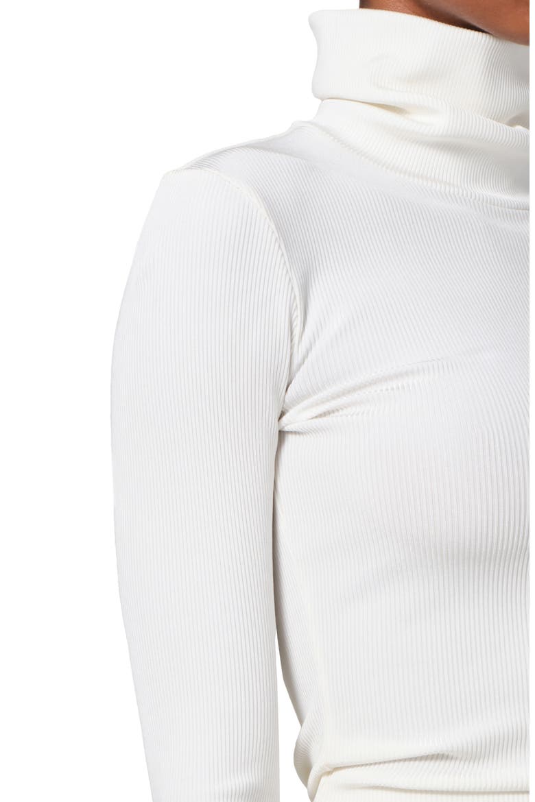 Caradene Turtleneck Rib Top, Alternate, color, IVORY