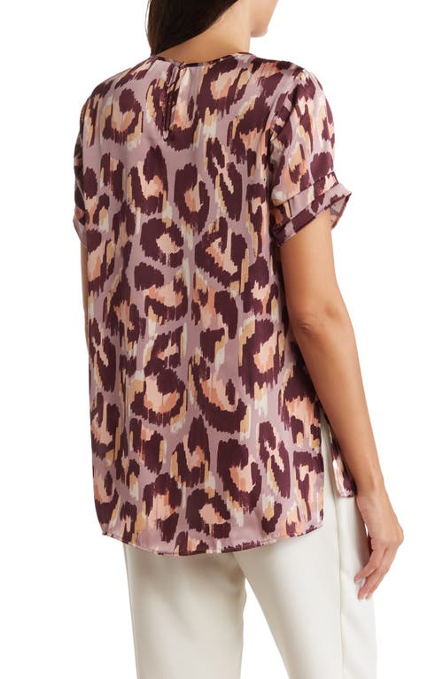 Dr2 By Daniel Rainn Pinched Sleeve Satin High/low Top