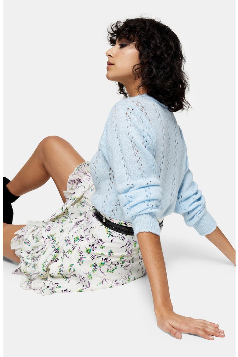 IDOL Desiree Layered Skirt, Alternate, color, CREAM MULTI