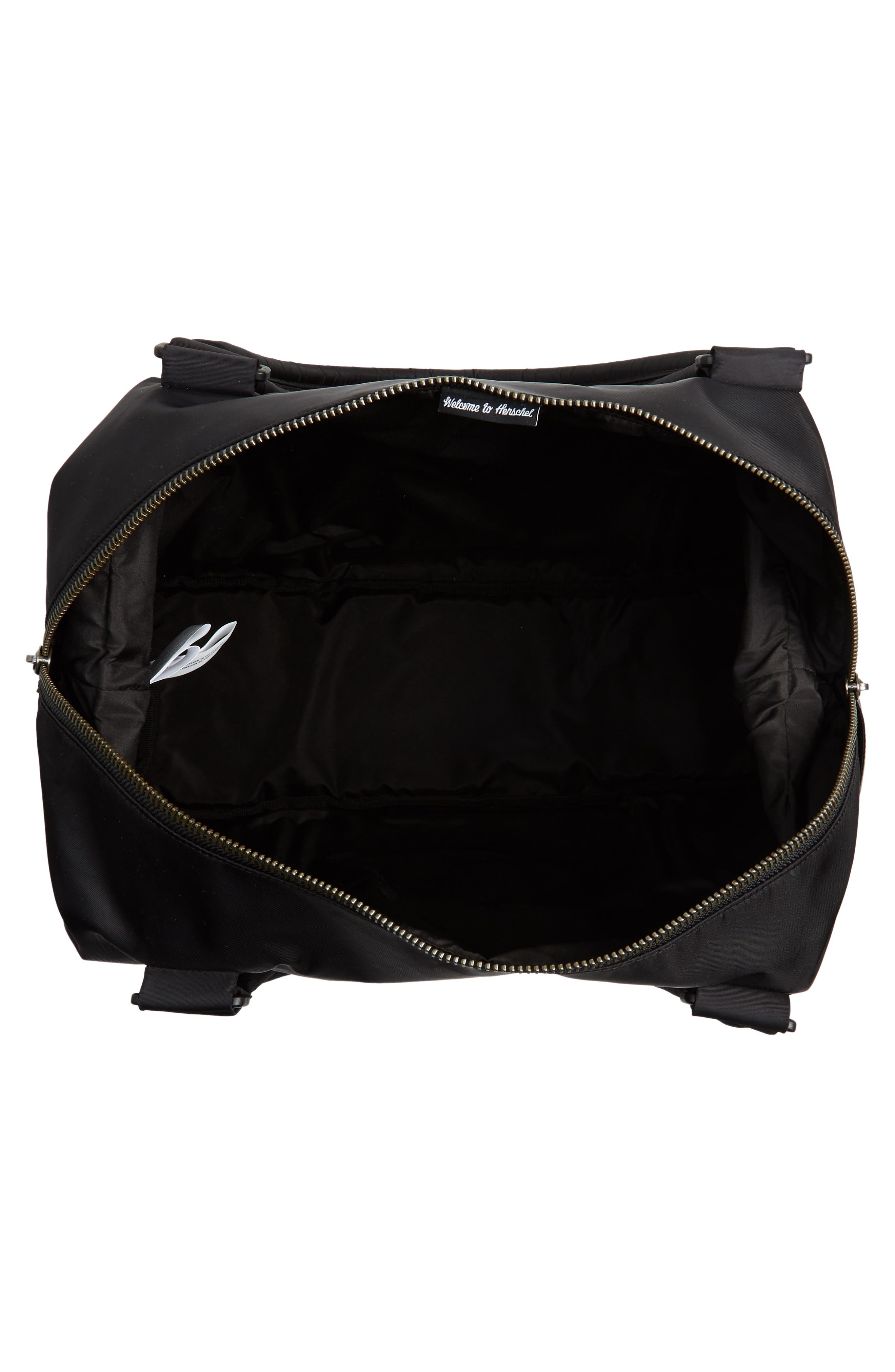 Strand Flight Satin Duffel Bag, Alternate, color, BLACK