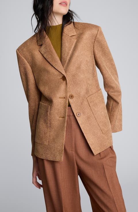 Snake Embossed Jacket