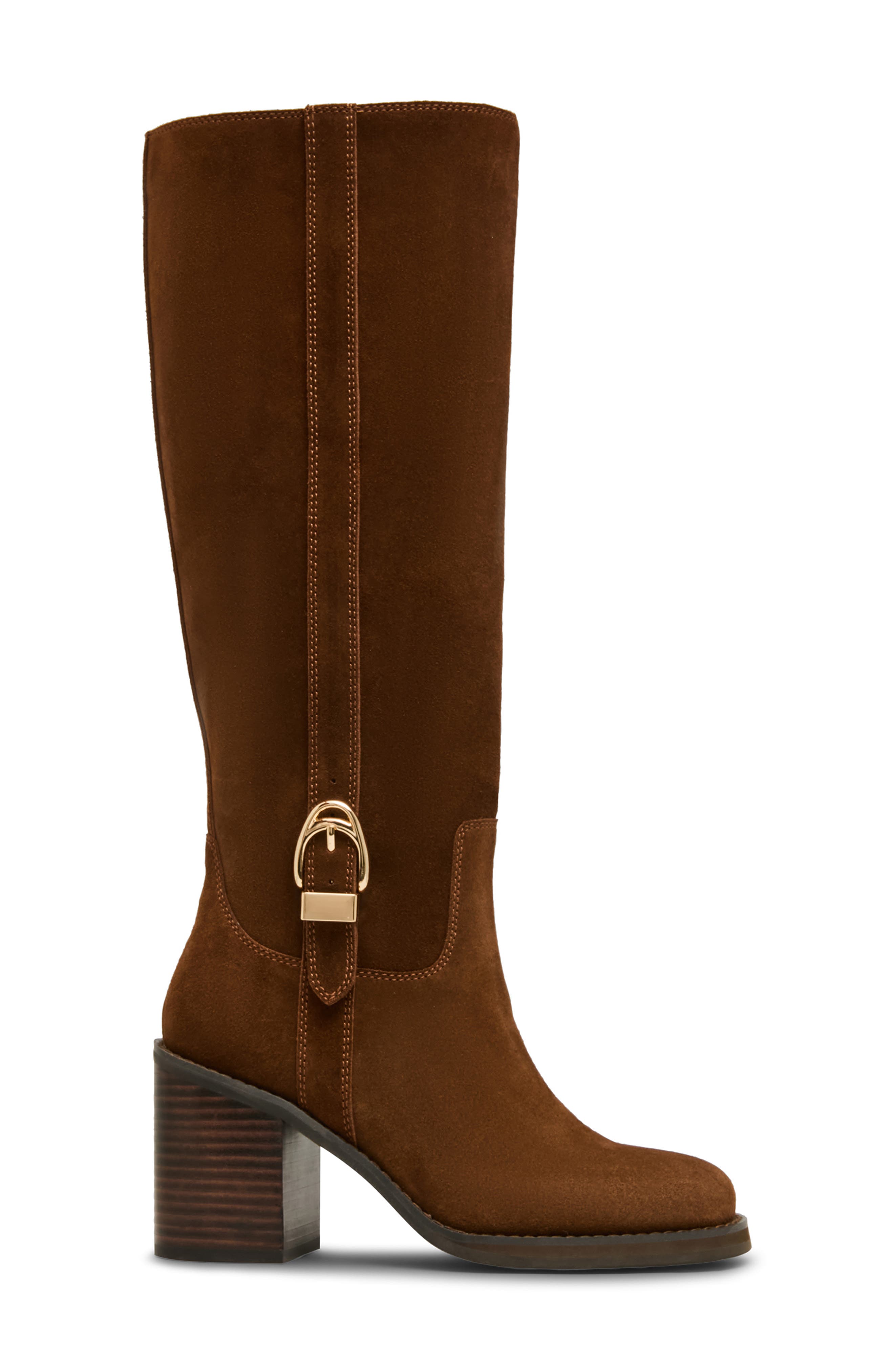 Nicky Waterproof Knee High Boot, Alternate, color, CHOCOLATE SUEDE
