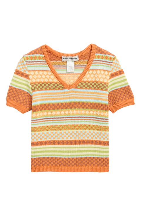 Kids' Striped Cotton Sweater