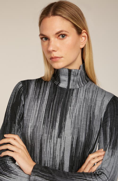 Icebreaker 260 Vertex Merin Wool Half Zip Pullover In Gray