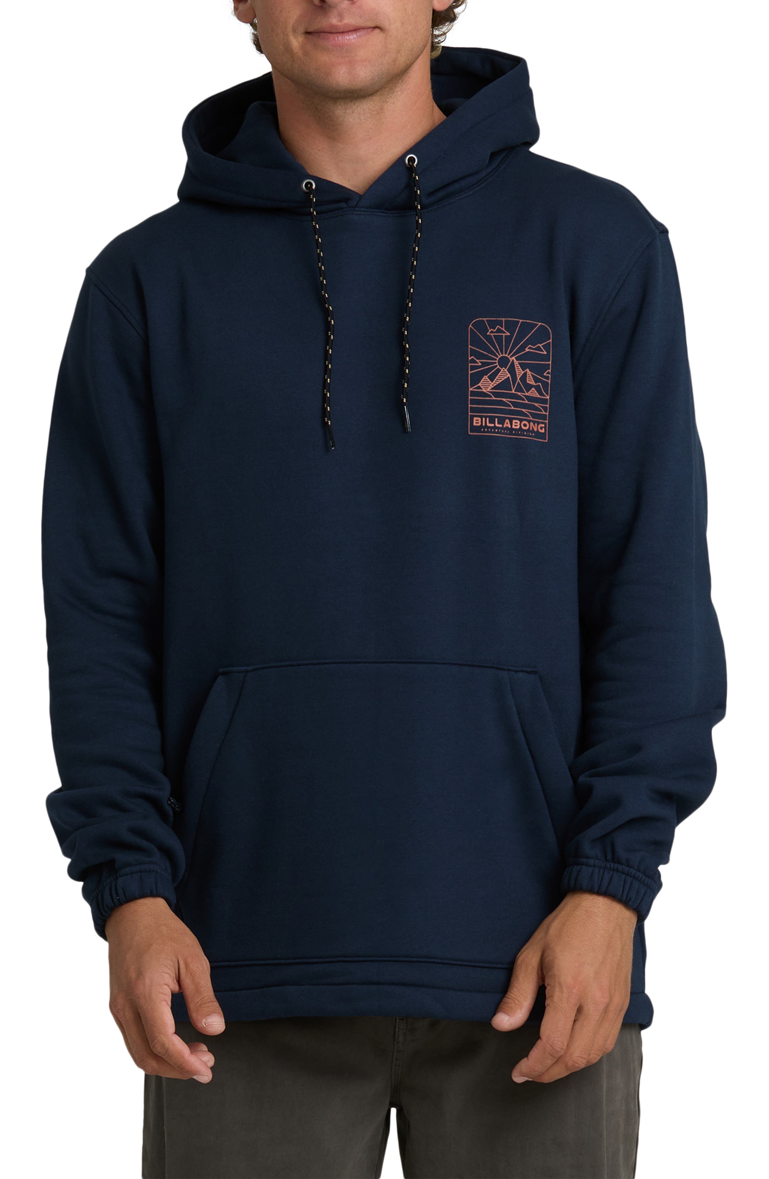 Billabong Compass Fleece Graphic Hoodie in Navy 