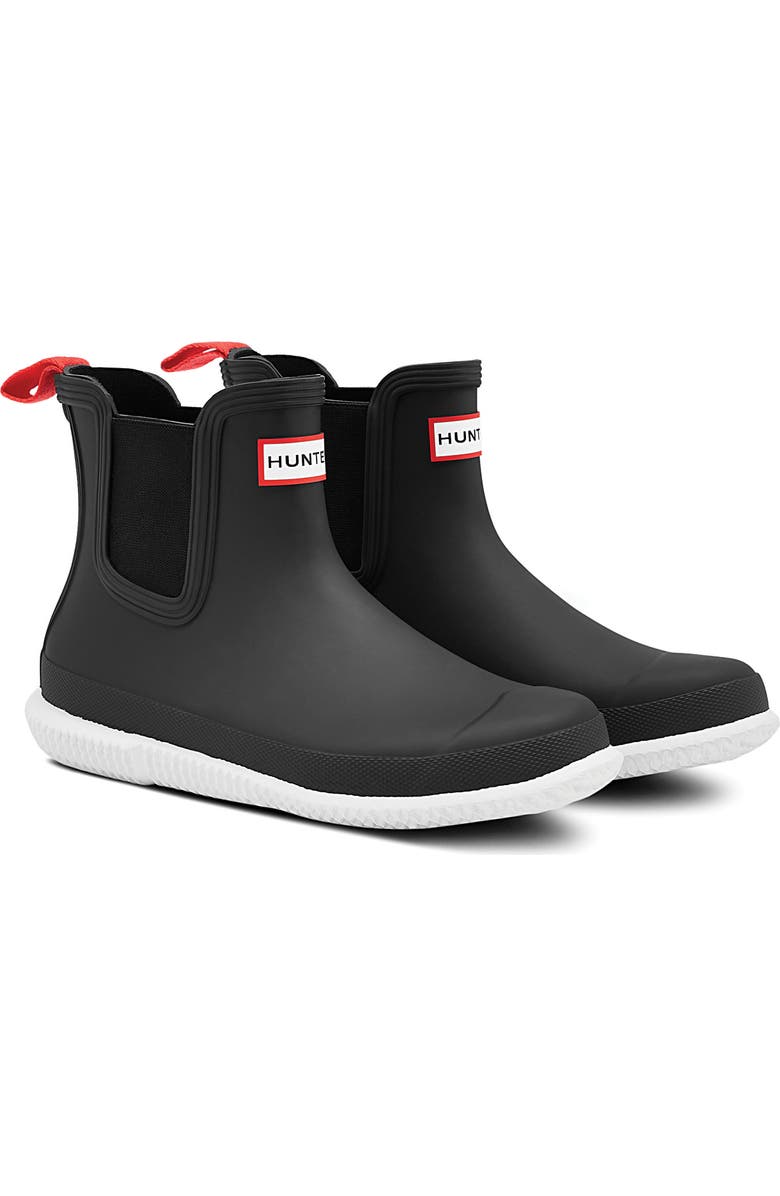 Hunter Calendar Sole Waterproof Chelsea Rain Boot, Main, color,
