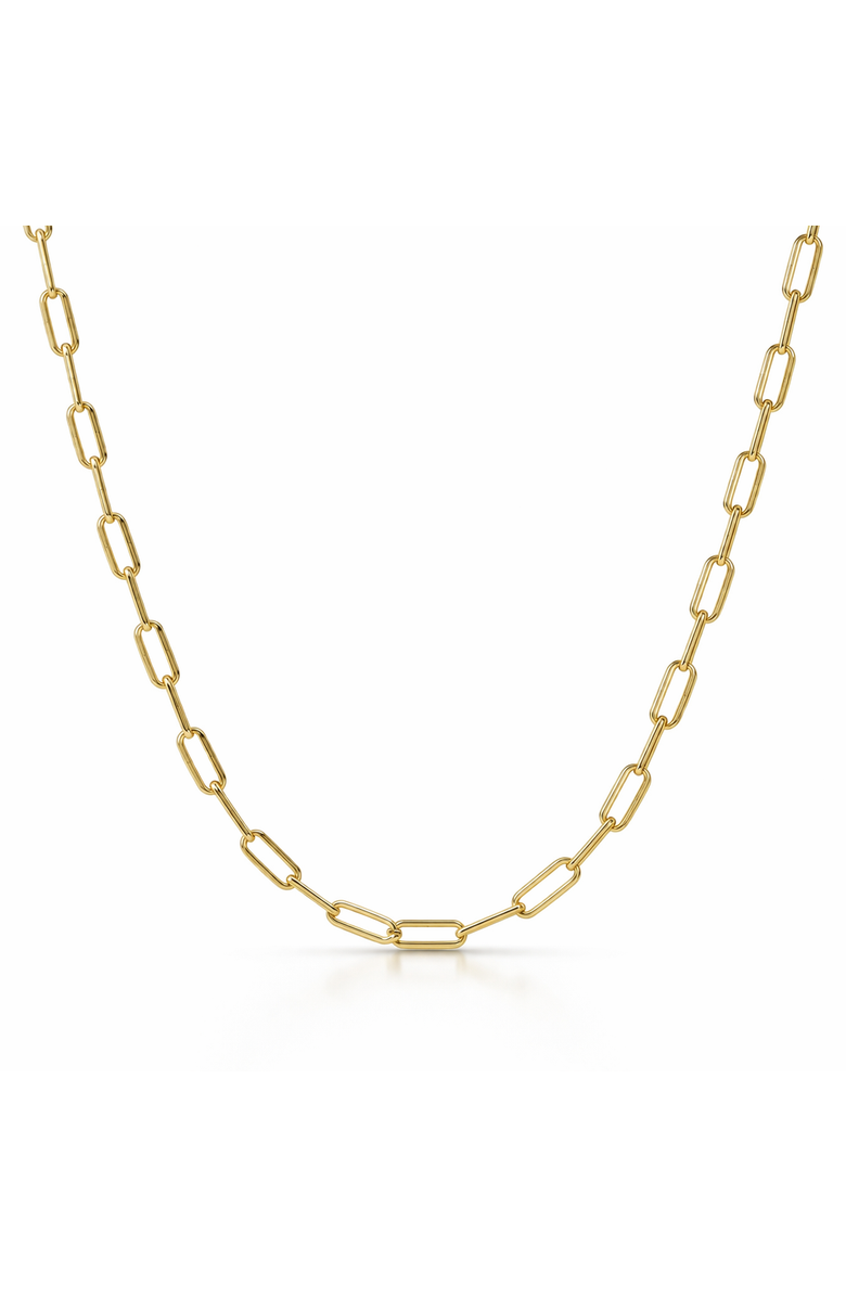 Donatello Gian Gold-Plated 2.5MM Thin Paperclip Necklace, Main, color, Gold