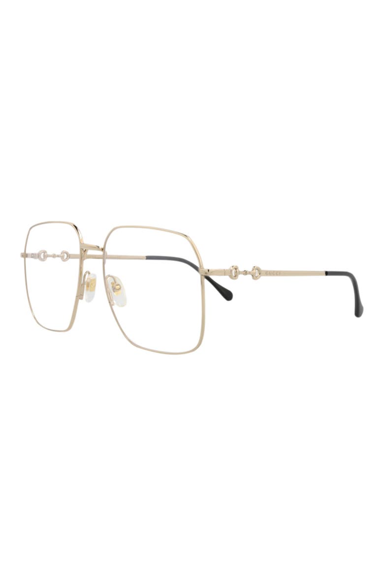 Square Optical Glasses, Alternate, color, GOLD GOLD TRANSPARENT/BLACK