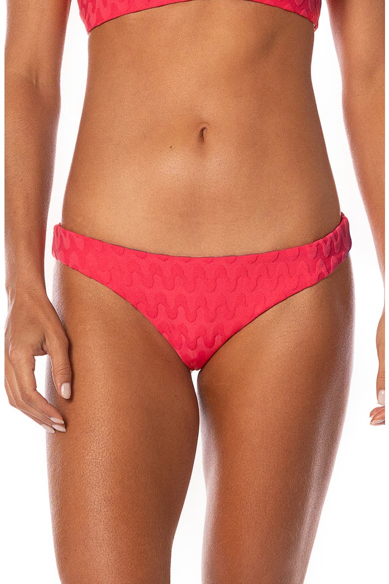 Apple Red Iconic Reversible Bikini Bottoms, Main, color, RED