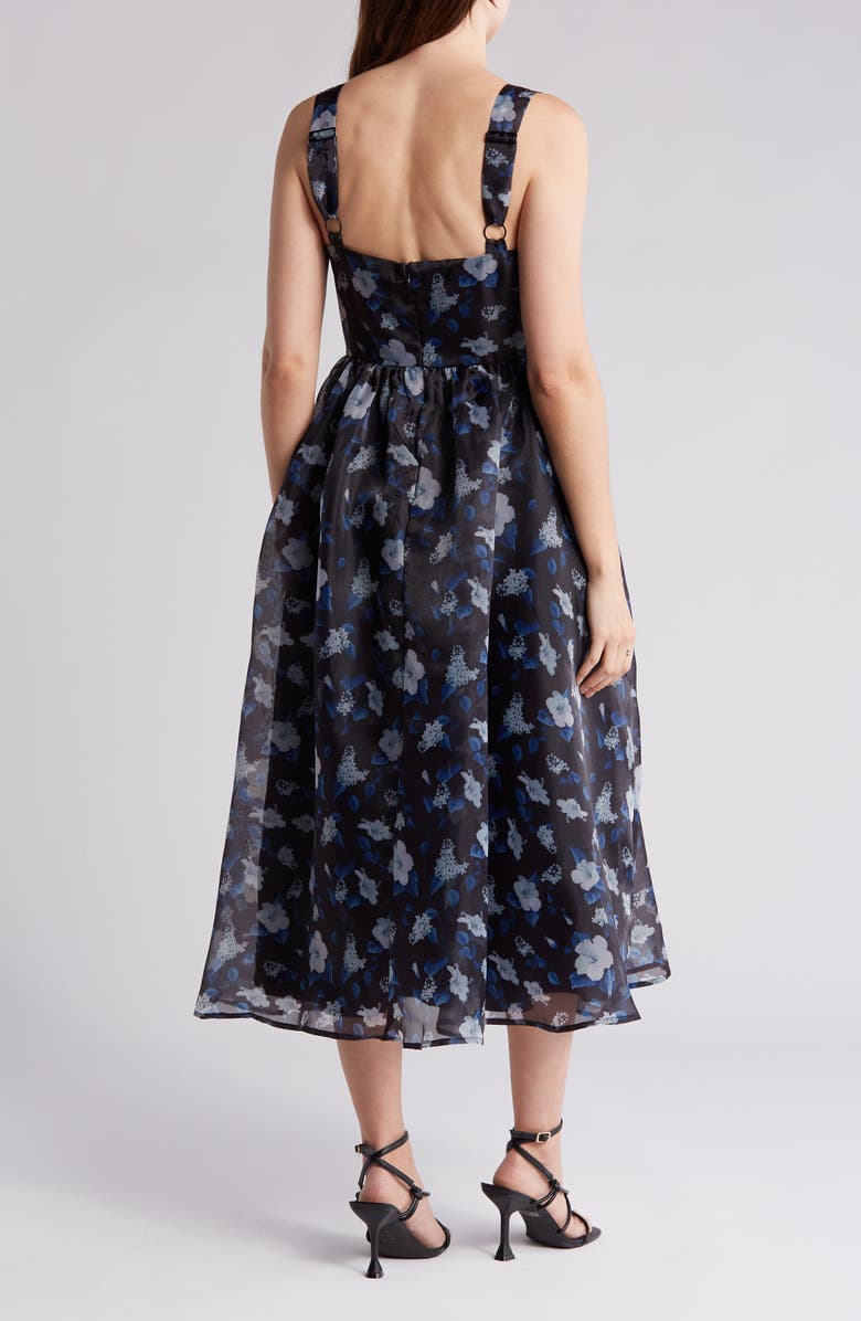 Lulus Delightful Look Midi Sundress, Alternate, color,