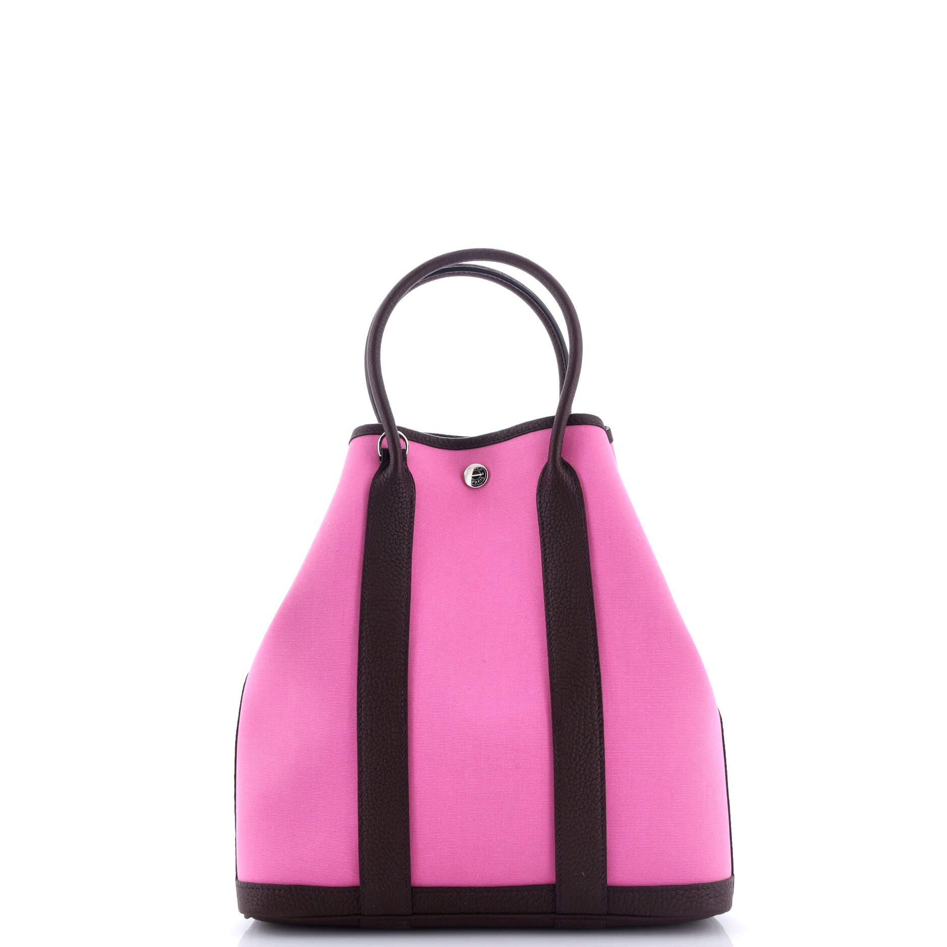 Pre-Owned Hermes Garden File Tote Toile and Leather 28, Alternate, color, 