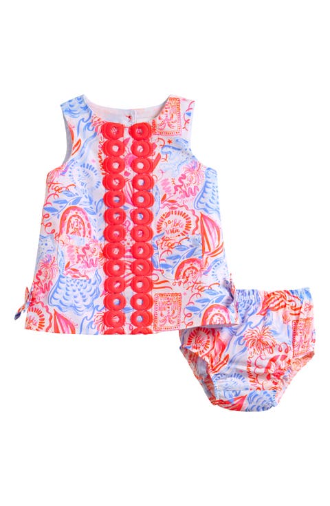 Baby Lilly Cotton Shift Dress with Bloomers (Baby)