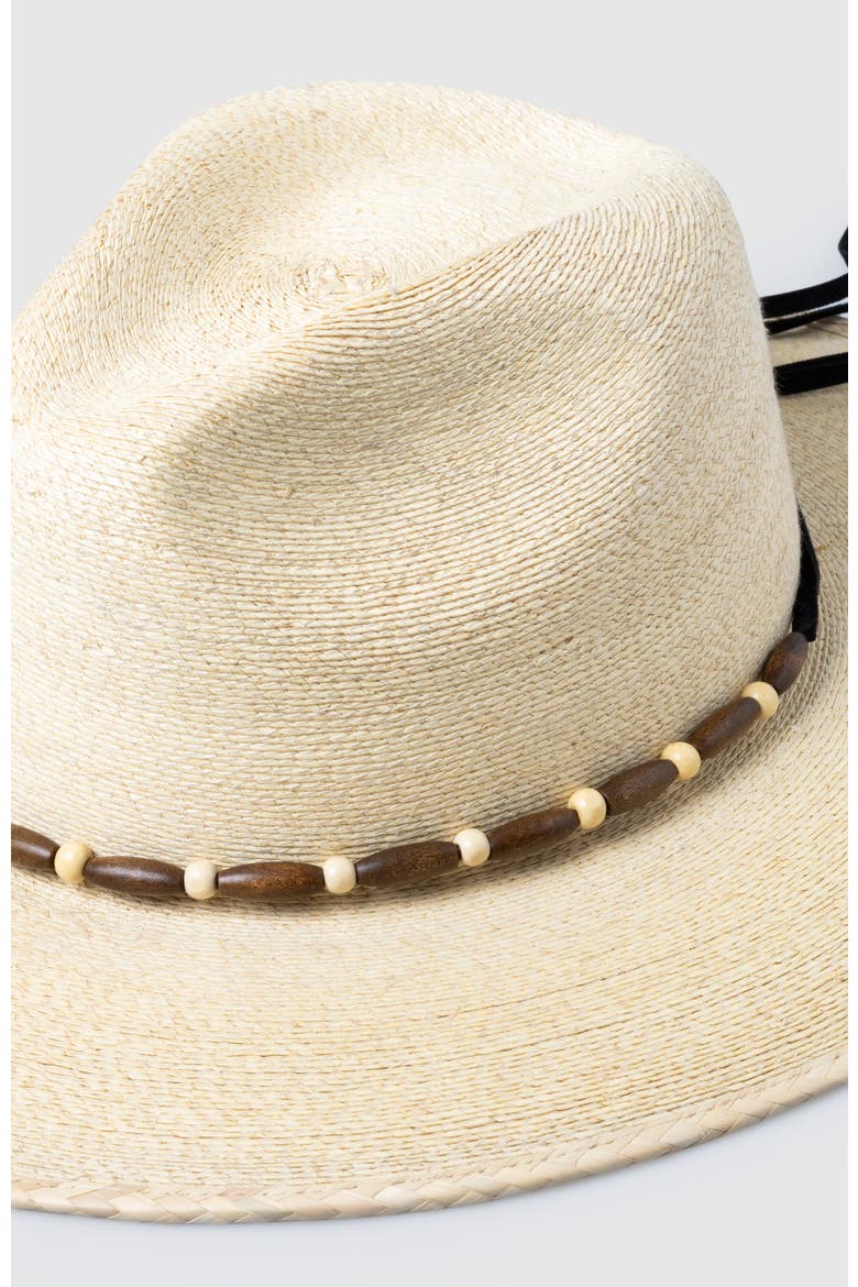Willow  Handwoven Straw Sun Hat - Bohemian Summer Fedora, Alternate, color, Natural / Brown