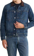 WARP+WEFT SEA Denim Jacket with Corduroy Collar