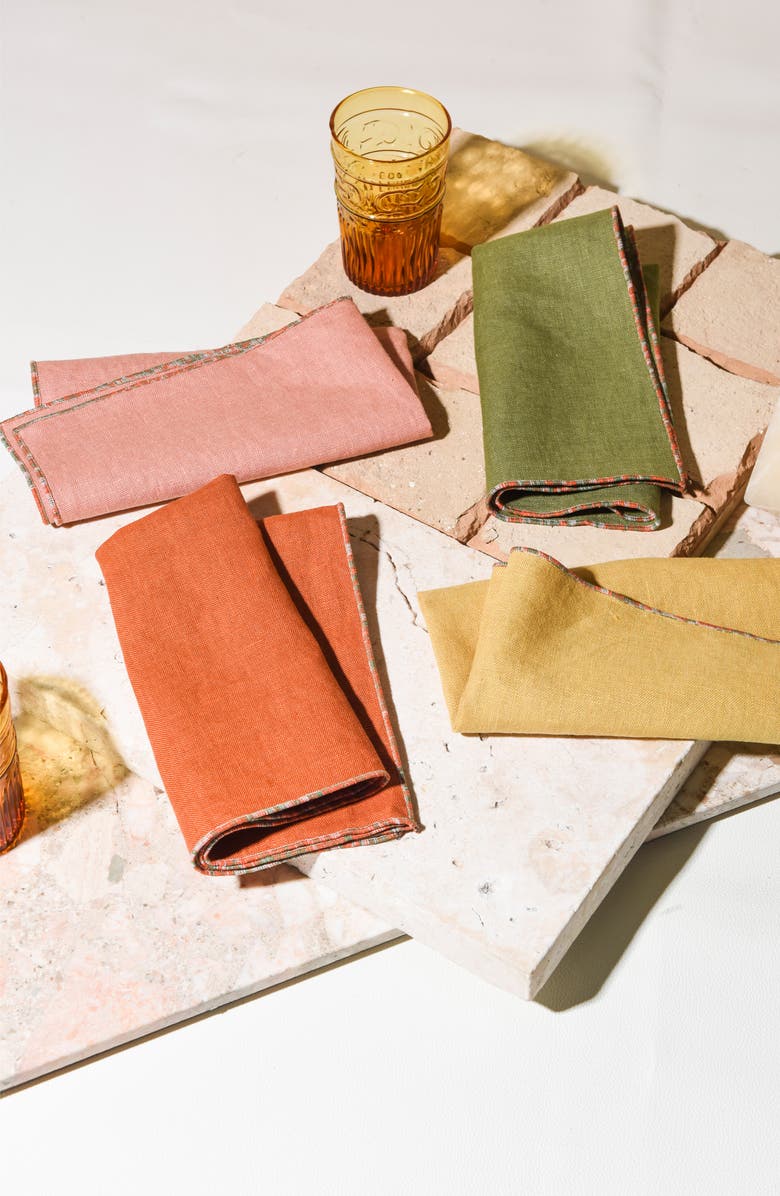 ATELIER SAUCIER The Santa Fe Set of 4 Napkins, Alternate, color,