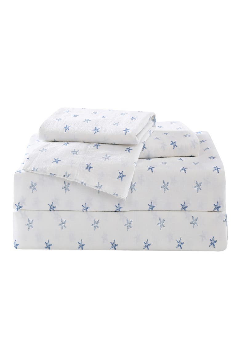 Starfish Treasure 4-Piece Sheet Set, Alternate, color, OCEAN