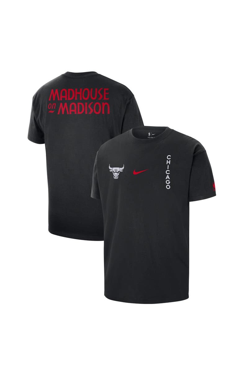 Nike Men's Nike Black Chicago Bulls 2023/24 City Edition Courtside Max90 T-Shirt, Main, color,