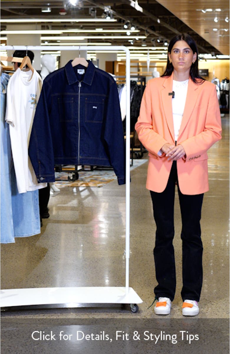 Hardwork Zip Up Denim Jacket, sales video thumbnail