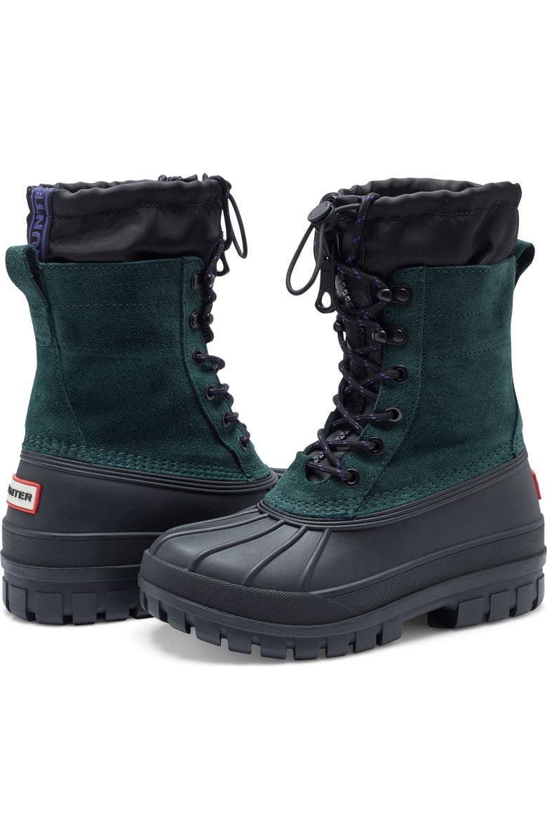 Hunter Skylar Waterproof Boot, Alternate, color, Dark Green