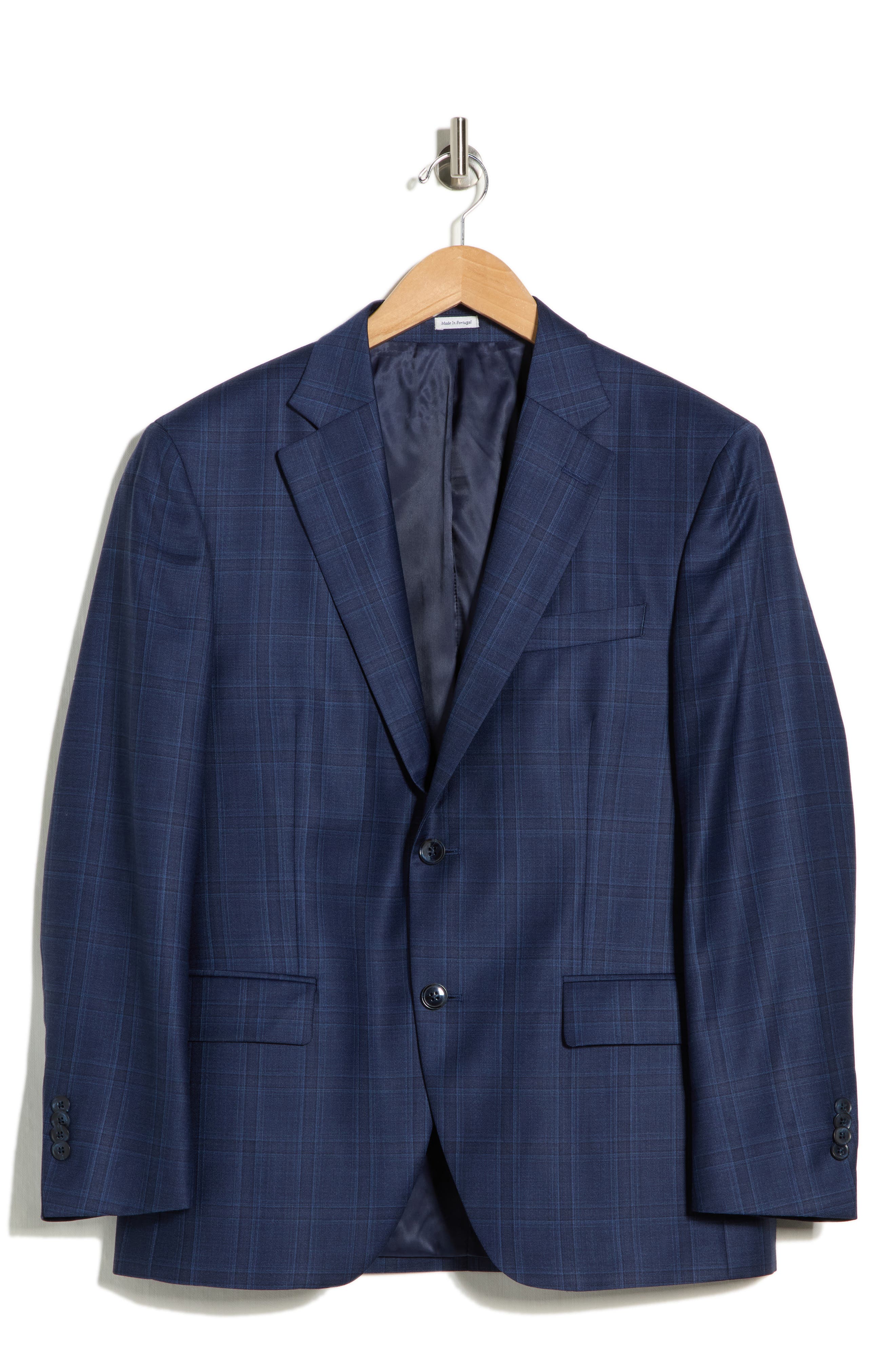 Peter Millar Flynn Classic Fit Plaid Wool Sport Coat