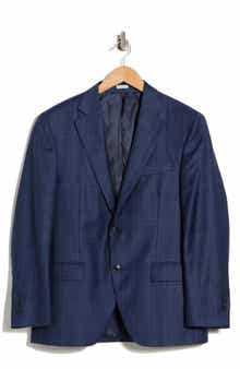 Peter Millar Flynn Classic Fit Plaid Wool Sport Coat