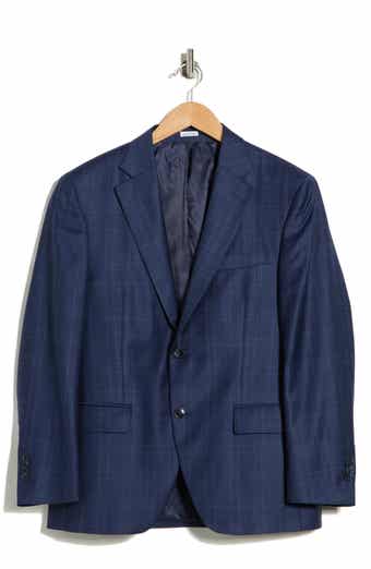 Peter Millar Flynn Classic Fit Plaid Wool Sport Coat