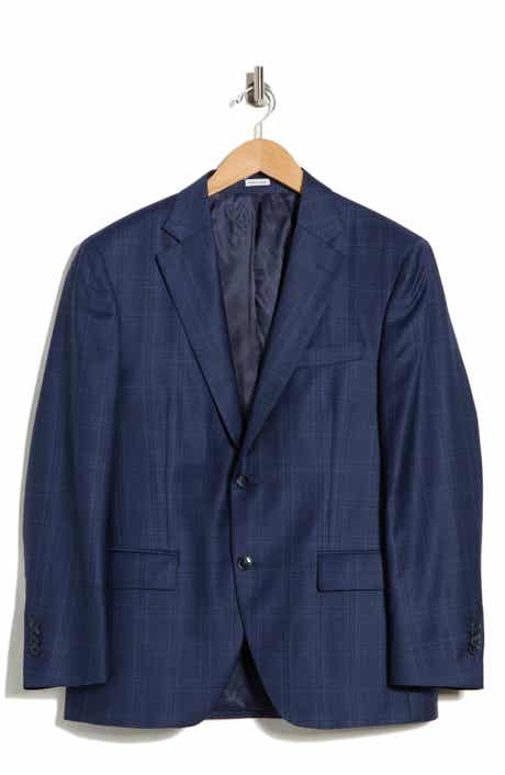 Peter Millar Flynn Classic Fit Plaid Wool Sport Coat