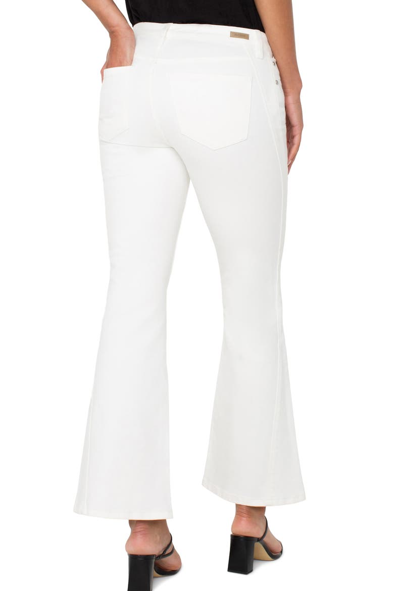 Hannah Front Seam Flare Jeans, Alternate, color, BONE WHITE
