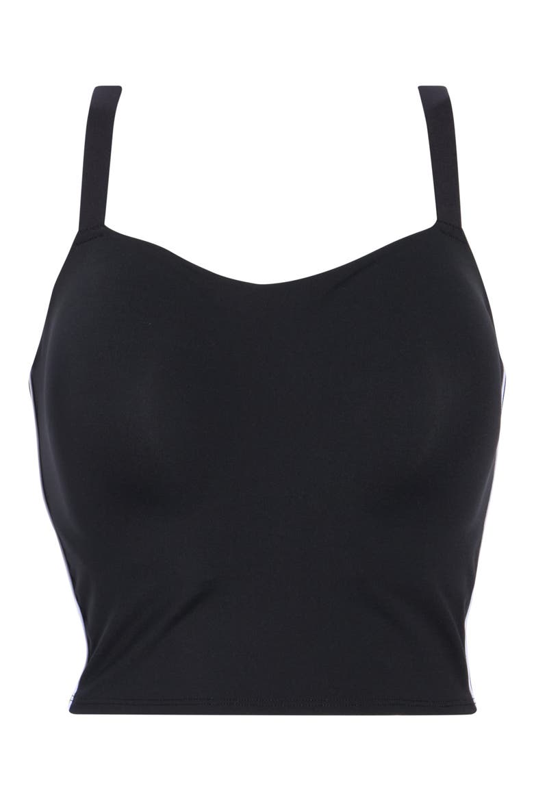 Explore Built-In Bra Tank Top, Main, color, BLACK/ WHITE