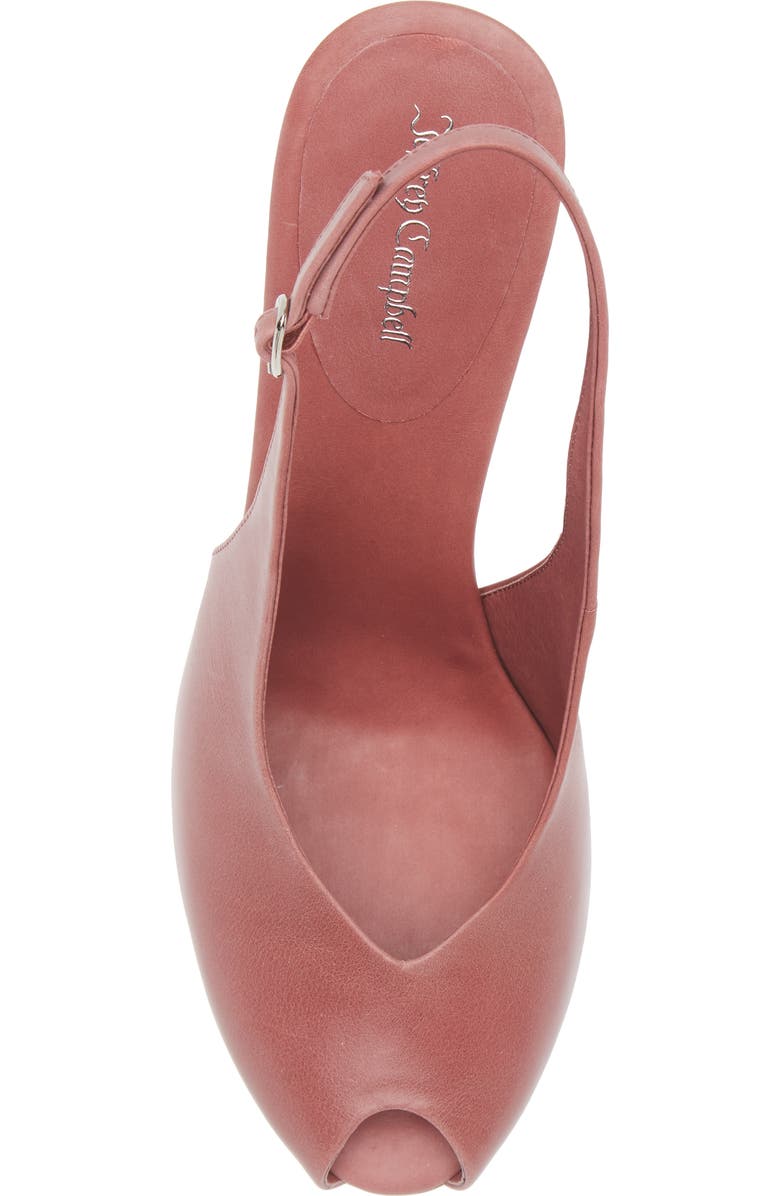 Jeffrey Campbell Snoah Slingback Peep Toe Pump, Alternate, color, Dark Pink