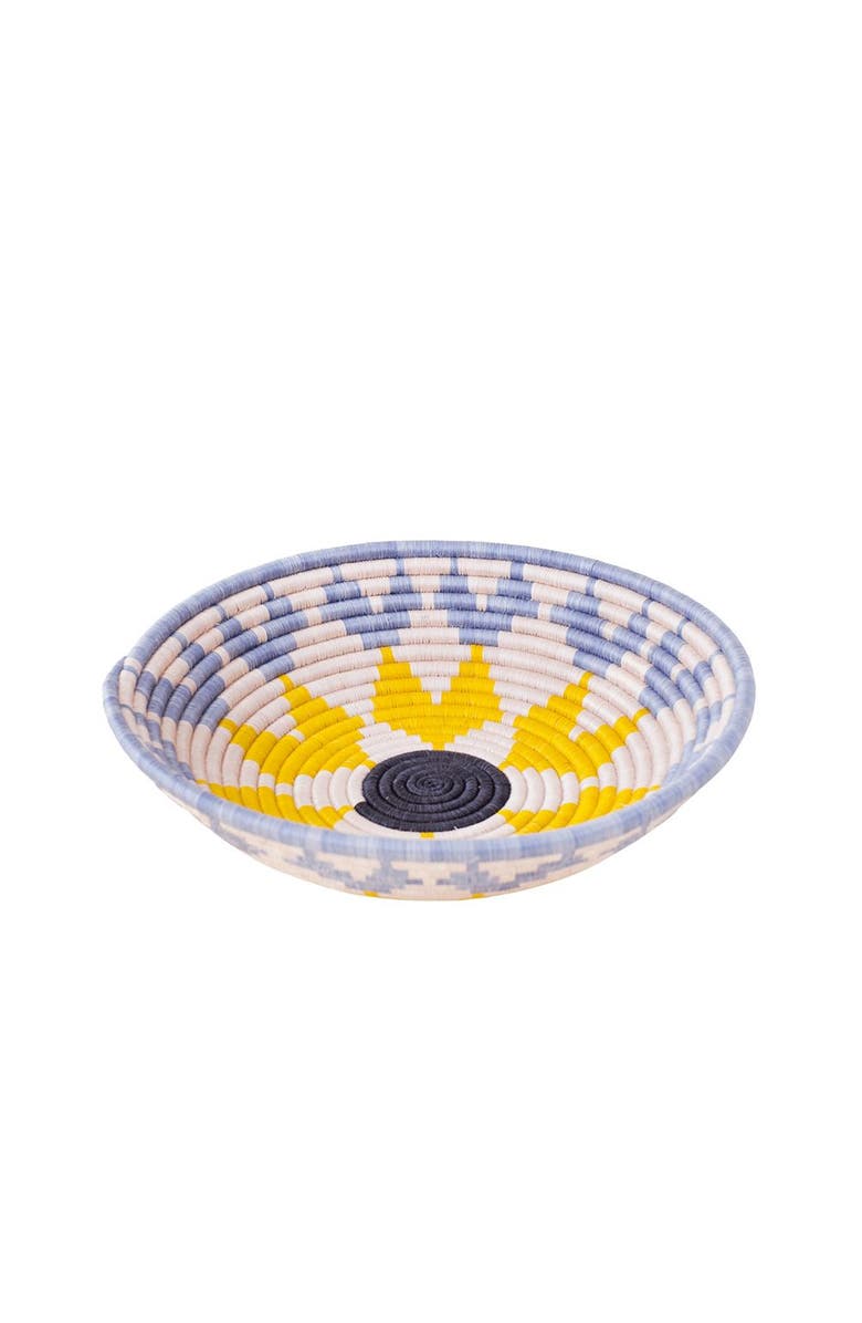 indego africa Annie B. Plateau Basket, Main, color, Hand-Dyed Sunflower Motif