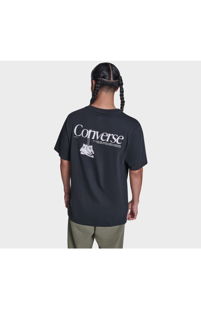 Converse Men's Hanging Shoes T-Shirt, Alternate, color, Converse Black