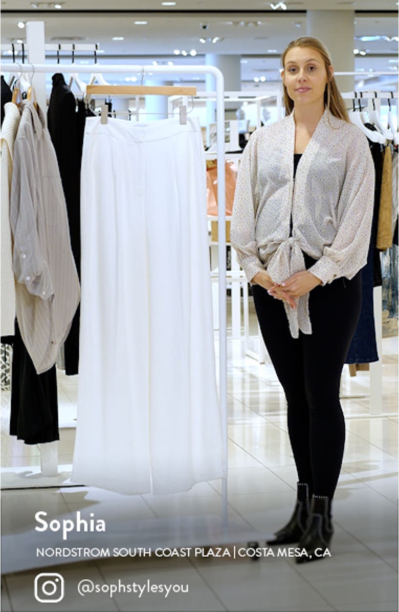 Noelani Wide Leg Twill Pants, sales video thumbnail