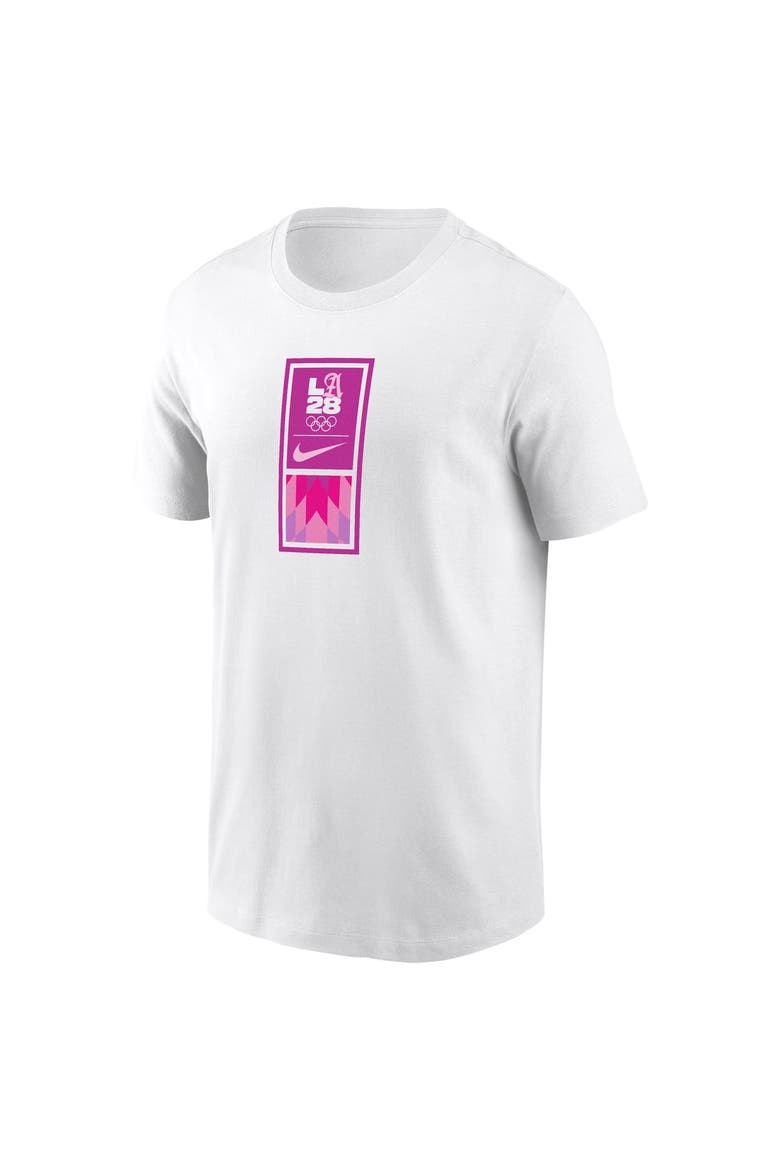 Men's Nike White LA28 Superbloom Dri-FIT T-Shirt, Alternate, color, White