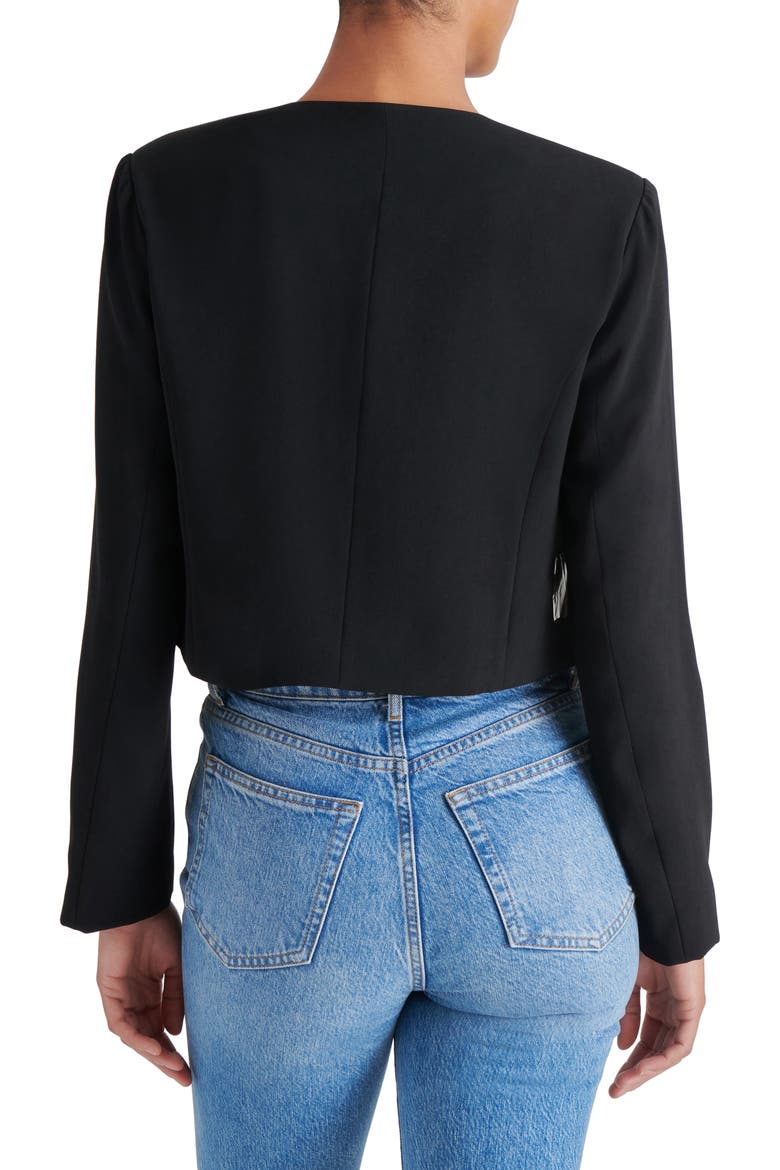 Serene Crop Blazer, Alternate, color, BLACK