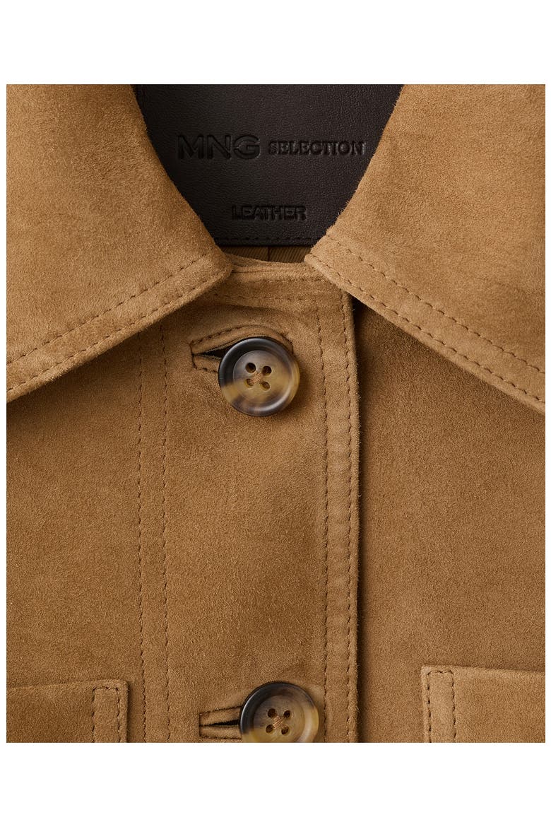 Suede Jacket, Alternate, color, OCHRE