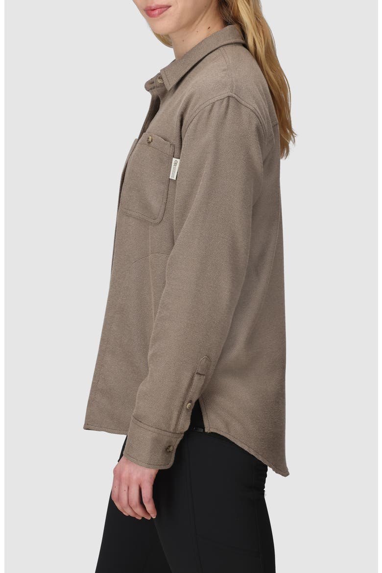 Feedback Flannel Twill Overshirt, Alternate, color, SABLE